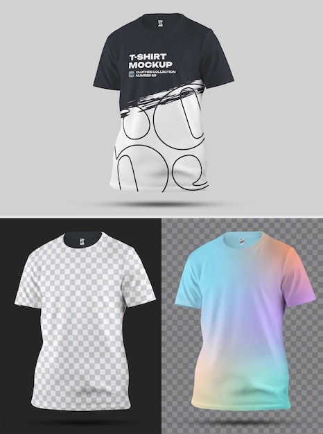 Mockups Man TShirt Gemakkelijk in het aanpassen van kleuren alle elenents TShirt en Achtergrond