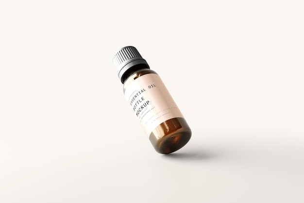 Mockups voor etherische olieflessen
