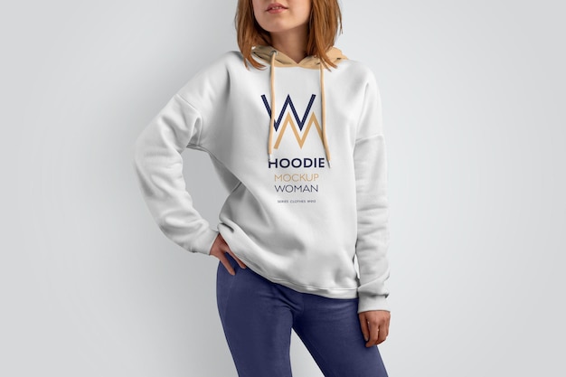 Mockups Woman Hoodie.