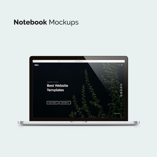 Mockupy notebooków