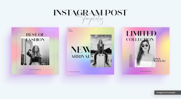 Moda Instagram Szablon postu w mediach społecznościowych PSD