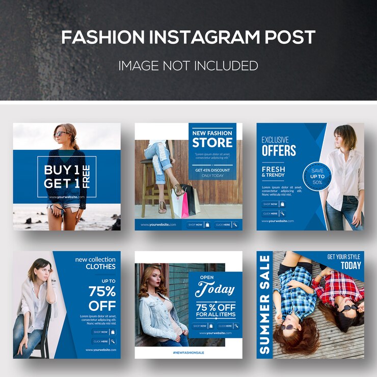 PSD moda na instagram post