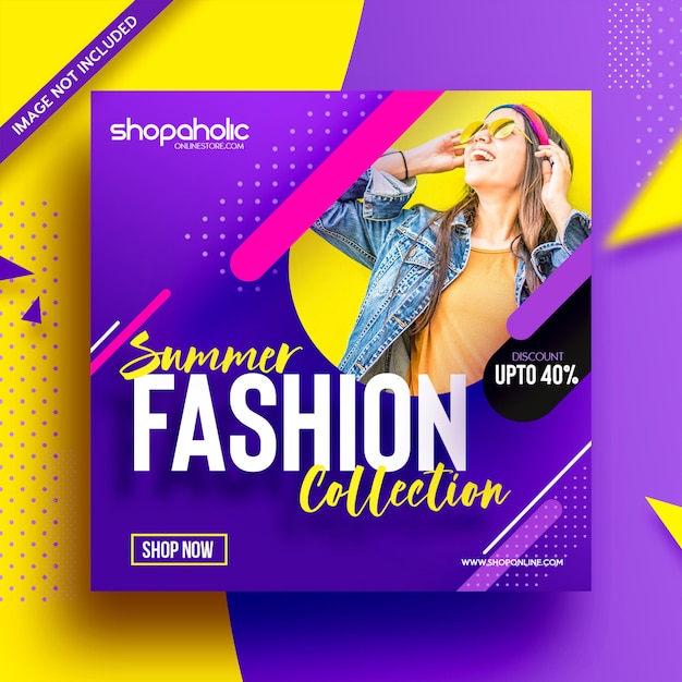 Mode E-commerce Social Media Instagram Ad Flyer