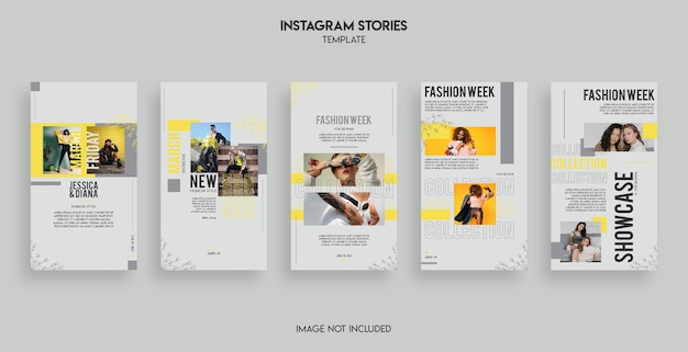 PSD mode instagram verhalen sjabloonontwerp