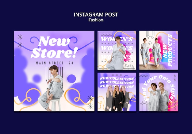 PSD mode nieuwe collectie instagram berichten