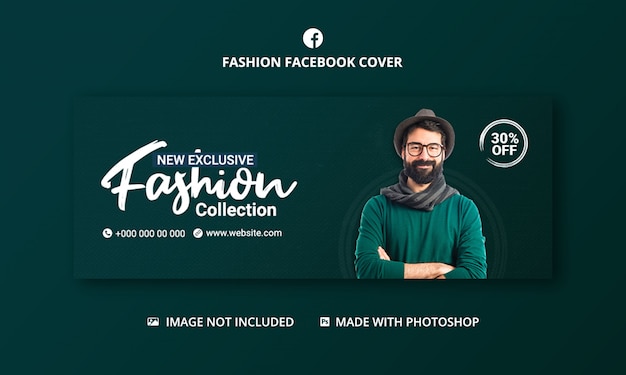 PSD mode verkoop facebook omslagsjabloon voor spandoek