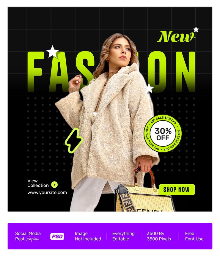 Mode verkoop sociale media banner
