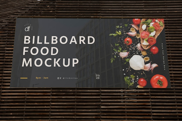 Model Billboardu żywnościowego W Mieście