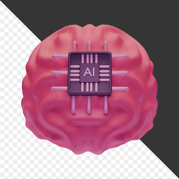 a model of a brain with an lg logo on it
