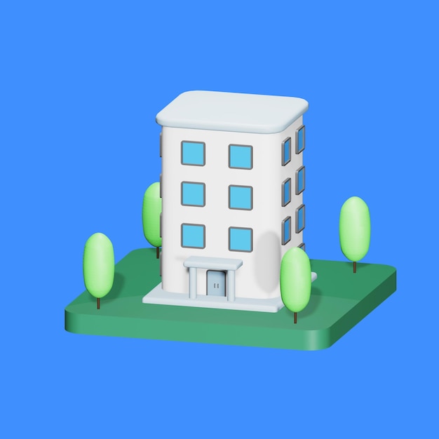 A model of a building with the word windows on it