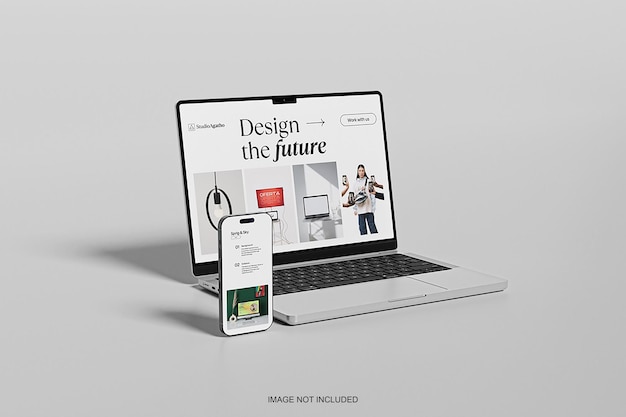 model laptopa i telefonu