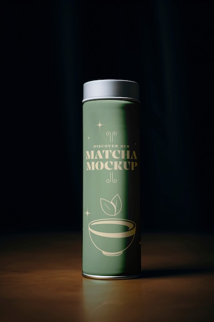 PSD model opakowania herbaty matcha