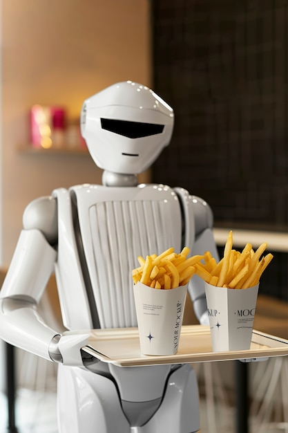 Model Robota Serwującego Jedzenie I Napoje
