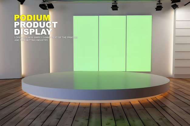 PSD model sceny sceny na podium do prezentacji produktu podium do wystawy produktu