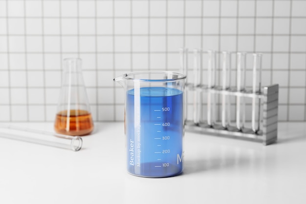 PSD model van de laboratoriumkolf voor het brandmerken van het experiment