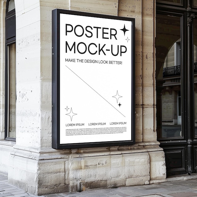 model van de poster