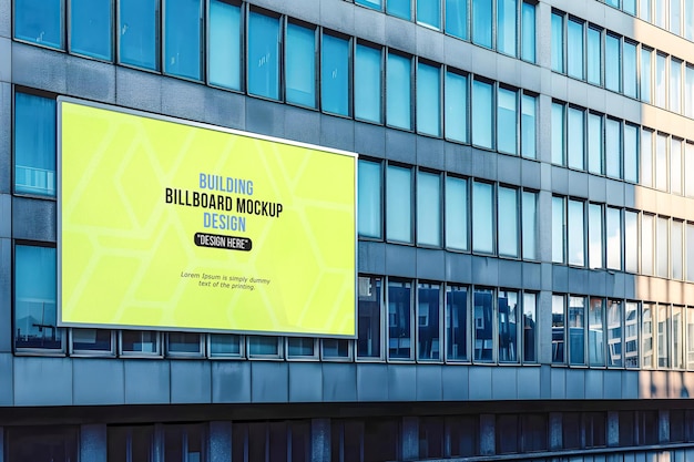 PSD model van een buitenreclame-billboard