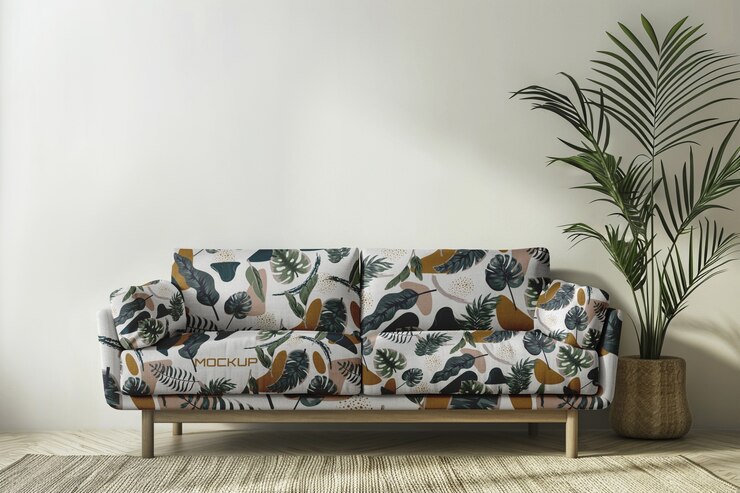 PSD model van een klassieke bekledingsofa
