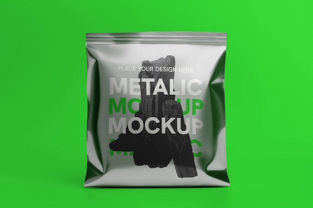 Model van een metalen verpakkingszak