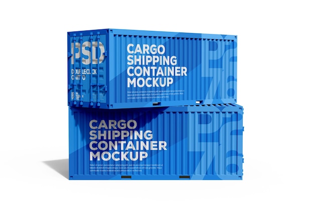 PSD model van een verzendcontainer