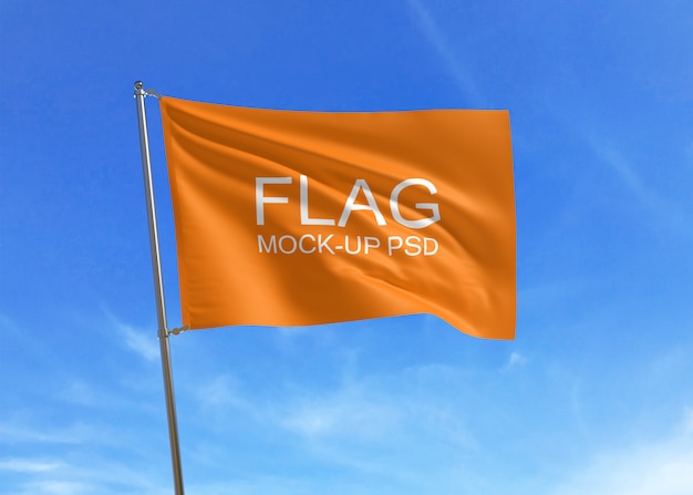 Model van een zwaaiende vlag