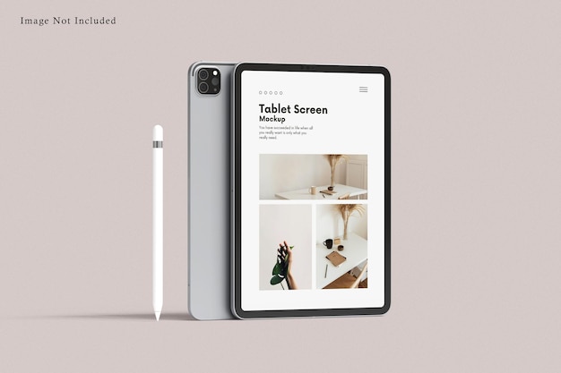 Model van het scherm van de tablet