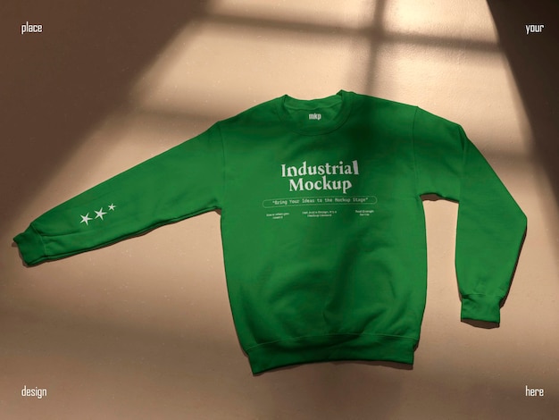 Model van kleding in industriële stijl