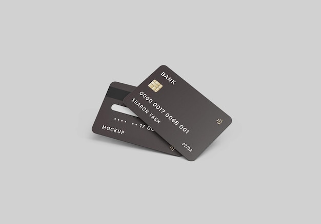 Model van plastic creditcard of betaalpas