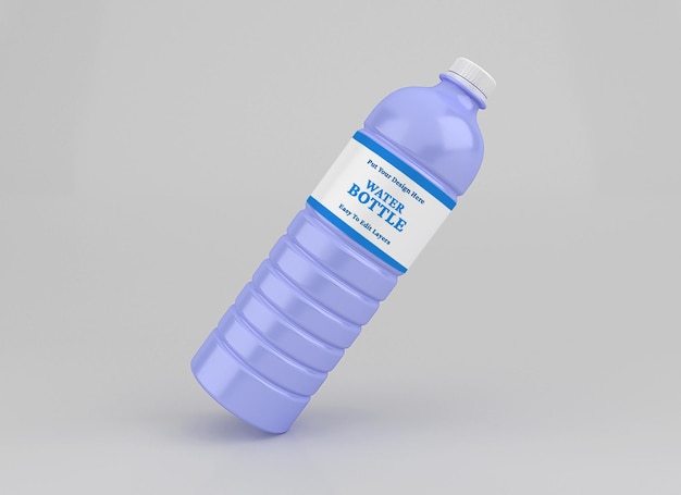 Model van plastic waterfles