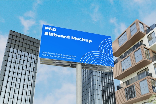 PSD modelka miejskiego billboardu