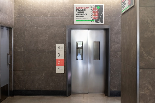 PSD modelle van de aanwijzingen in een lift