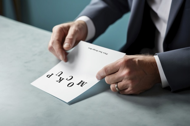 Modelle van een oudere persoon die aan het werken is