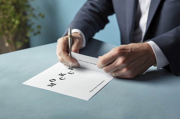Modelle van een oudere persoon die aan het werken is