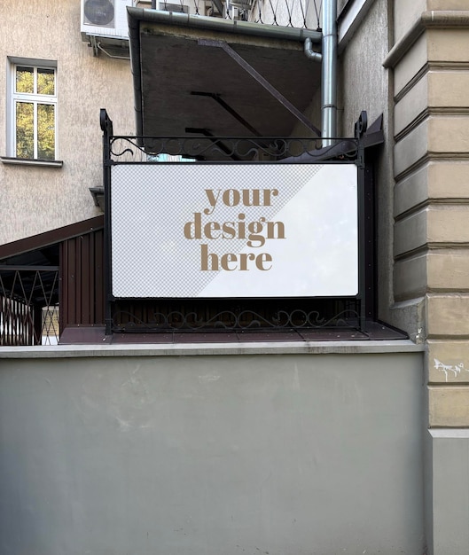 Modellen voor buitenreclame, winkelborden, billboards, vitrines, visuele identiteit