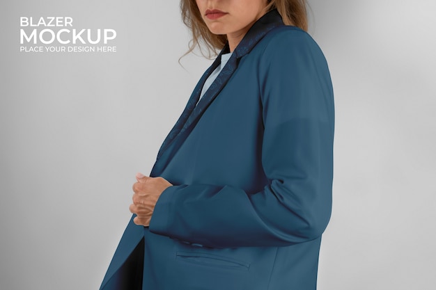 Modelontwerp van een persoon die een blazer draagt