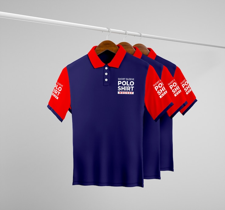 PSD modelontwerp voor poloshirt