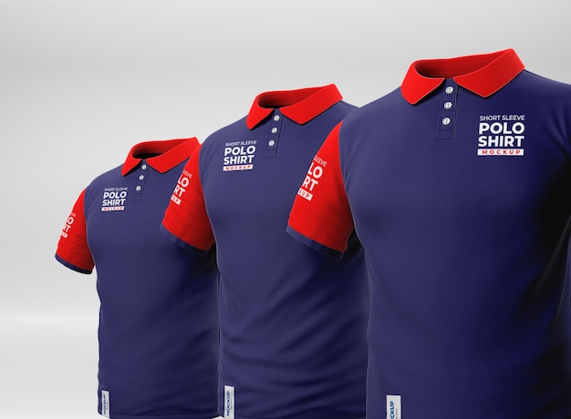 PSD modelontwerp voor poloshirt