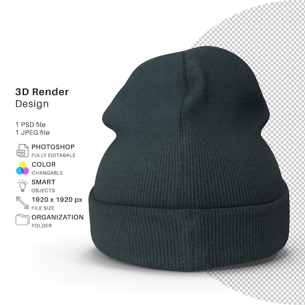 PSD modelowanie 3d ppsd plik realistyczny kapelusz 20