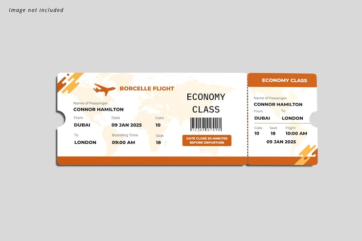 PSD modelvliegticket