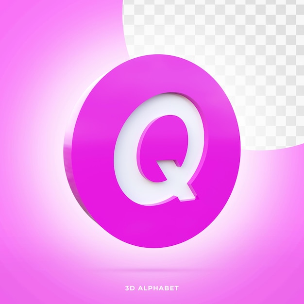 modern 3d alphabet