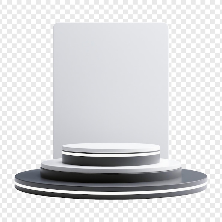 PSD modern 3d podium for product presentation or event display