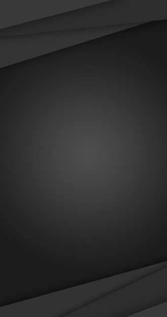 Lo sfondo nero astratto moderno modella psd, carta da parati verticale 3d per telefono 4k