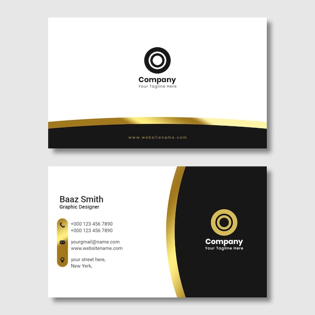 modern and clean professional business card template