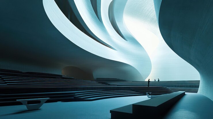 PSD modern architecture interior