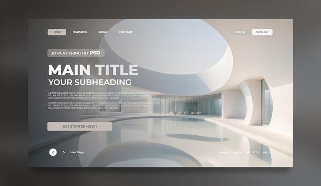 Modern Art of Architecture Landing Page