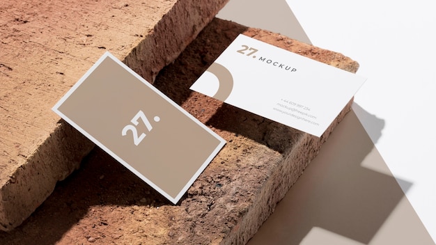 Modern assortment of mock-up business card