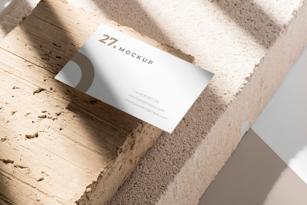 Modern assortment of mock-up business card