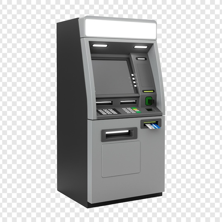 PSD 透明な背景の近代的なatm