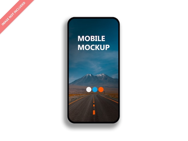 PSD modern black smartphone mockup