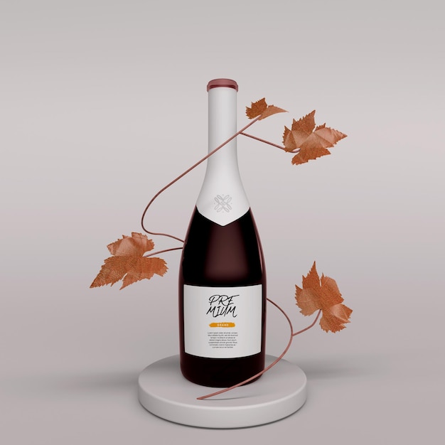 Modern Bottle Mockup 3D Render